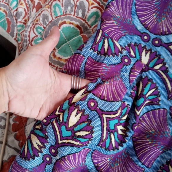 ZARA Strapless Cropped Jumpsuit Blue and Purple Size Small - Picture 4 of 4